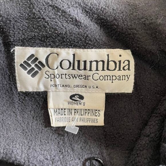 VTG 90s COLUMBIA SPORTSWEAR Women's Full Zip Boulder Ridge Jacket Blue Small - Picture 11 of 16